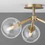 Rovi 3 Light Ceiling Mount - Brass
