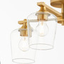Veno 4 Light Ceiling Mount - Brass