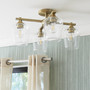 Veno 4 Light Ceiling Mount - Brass
