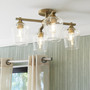 Veno 4 Light Ceiling Mount - Brass