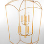 Mantle 9 Light Entry - Gold