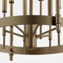 Hamilton 6 Light Entry - Dark Brass