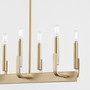 Tempo 8 Light Linear - Brass