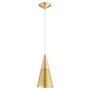 Mesh Cone Pendant - Brass