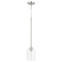 Tribute 1 Light Pendant - Nickel