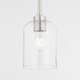 Tribute 1 Light Pendant - Nickel