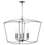 Mantle 6 Light Pendant - Black