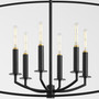 Mantle 6 Light Pendant - Black