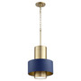 Cylndr Drum Pendant - Aged Brass