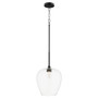 Veno 1 Light Pendant - Black