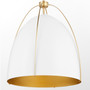 Jamie 18" Egg 3 Light Pendant - Studio White