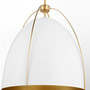 Jamie 18" Egg 3 Light Pendant - Studio White