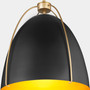 Jamie 18" Egg 3 Light Pendant - Matte Black