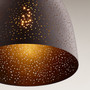 1 Light Stary Night Pendant - Black