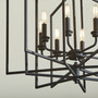 Hammond 8 Light Pendant - Black