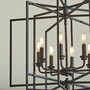 Hammond 8 Light Pendant - Black