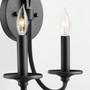 Maryse 2 Light Wall Mount - Black