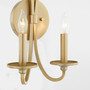 Maryse 2 Light Wall Mount - Brass