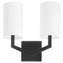 Bolivar 2 Light Wall Mount - Black