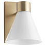 Beldar 1 Light Opal Wlmt - Brass