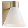 Beldar 1 Light Opal Wlmt - Brass