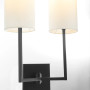 Merrick 2 Light Wall Mount - Black