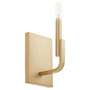 Tempo 1 Light Wall Mount - Brass