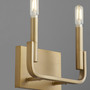 Tempo 2 Light Wall Mount - Brass