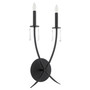 Majesty 2 Light Wall Mount - Black