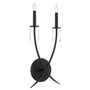 Majesty 2 Light Wall Mount - Black
