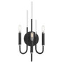 Summit 3 Light Wall Mount - Black