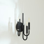 Summit 3 Light Wall Mount - Black