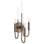 Summit 3 Light Wall Mount -Dark Brass