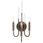 Summit 3 Light Wall Mount -Dark Brass