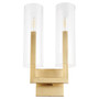 Hin 2 Light Wall Mount - Brass
