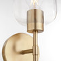 Tribute 1 Light Wall Mount - Brass