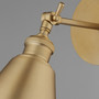 Small Cone Wall Mount - Brass