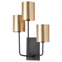 Harmony 3 Light Wall Mount- - Black