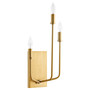 Harmony 3 Light Wall Mount - Brass