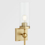 Lee Blvd 1 Light Wall Mount- Brass