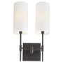 Hamilton 2 Light Wall Mount - Black