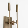 Hamilton 2 Light Wall Mount - Dark Brass