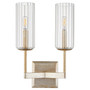 Merrick 2 Light Wall Mount - Silver
