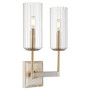 Merrick 2 Light Wall Mount - Silver