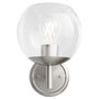 Lyon 1 Light Wall Mount - Nickel