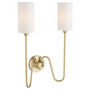 Charlotte 2 Light Wall Mount - Brass