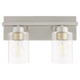 Carter 2 Light Vanity - Nickel