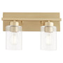 Carter 2 Light Vanity - Brass