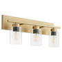 Carter 3 Light Vanity - Brass