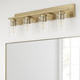 Carter 4 Light Vanity - Brass